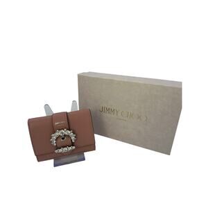 JCW132: Jimmy Choo Cheri Compact Wallet in powder pink